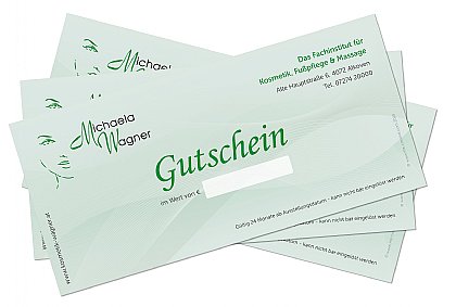 Gutscheine für Kosmetik Wagner