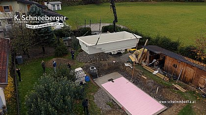 Screen Video Aufbau Schwimmbad